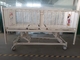 Three Crank Manual Hospital Bed Steel Spray Plastic Frame White
