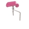 Stainless Steel PU Leg Holder Pink Parts For Hospital Beds For Delivery Beds