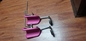 Metal PU Material Pink Luxury Leg Rest Gynecological Chair Parts