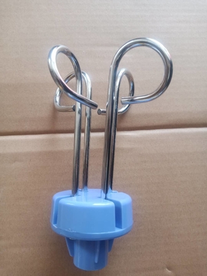 Blue Stainless Steel Infusion Rod Hook For Hospital