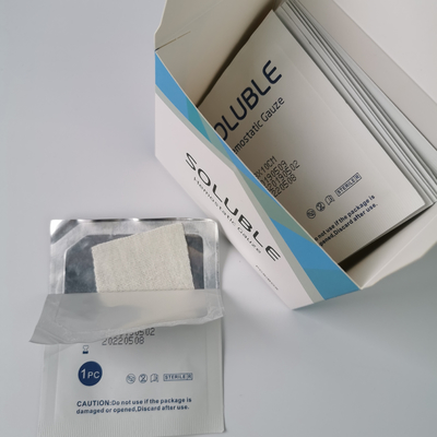 Medical Hemostatic Gauze White Carboxymethyl Cellulose Material