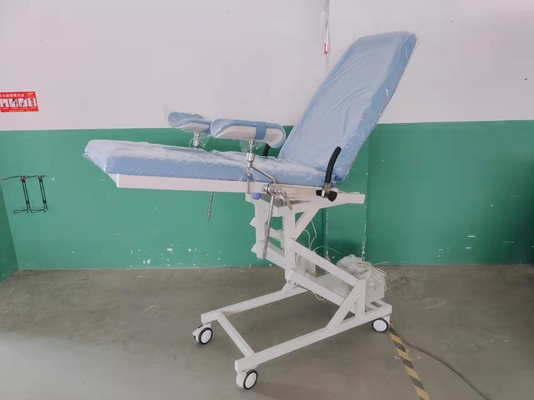 Electric Obstetric Delivery Table Medical Blue Color