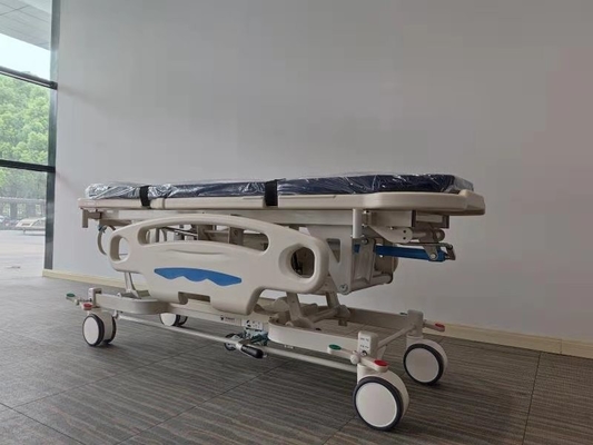 Adjustable Height Adjustable Blue Hospital Emergency Transporter