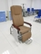 Angle freely adjustable brown hospital infusion chair PU material