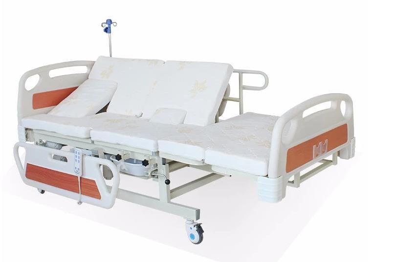 Medical Bed Back Adjustable Rotating Hospital Electric Nursing Bed For
