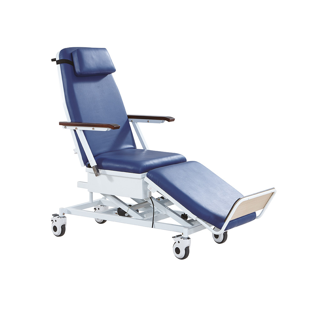 Three Functions Electric Hospital Dialysis Chair With Soft Material