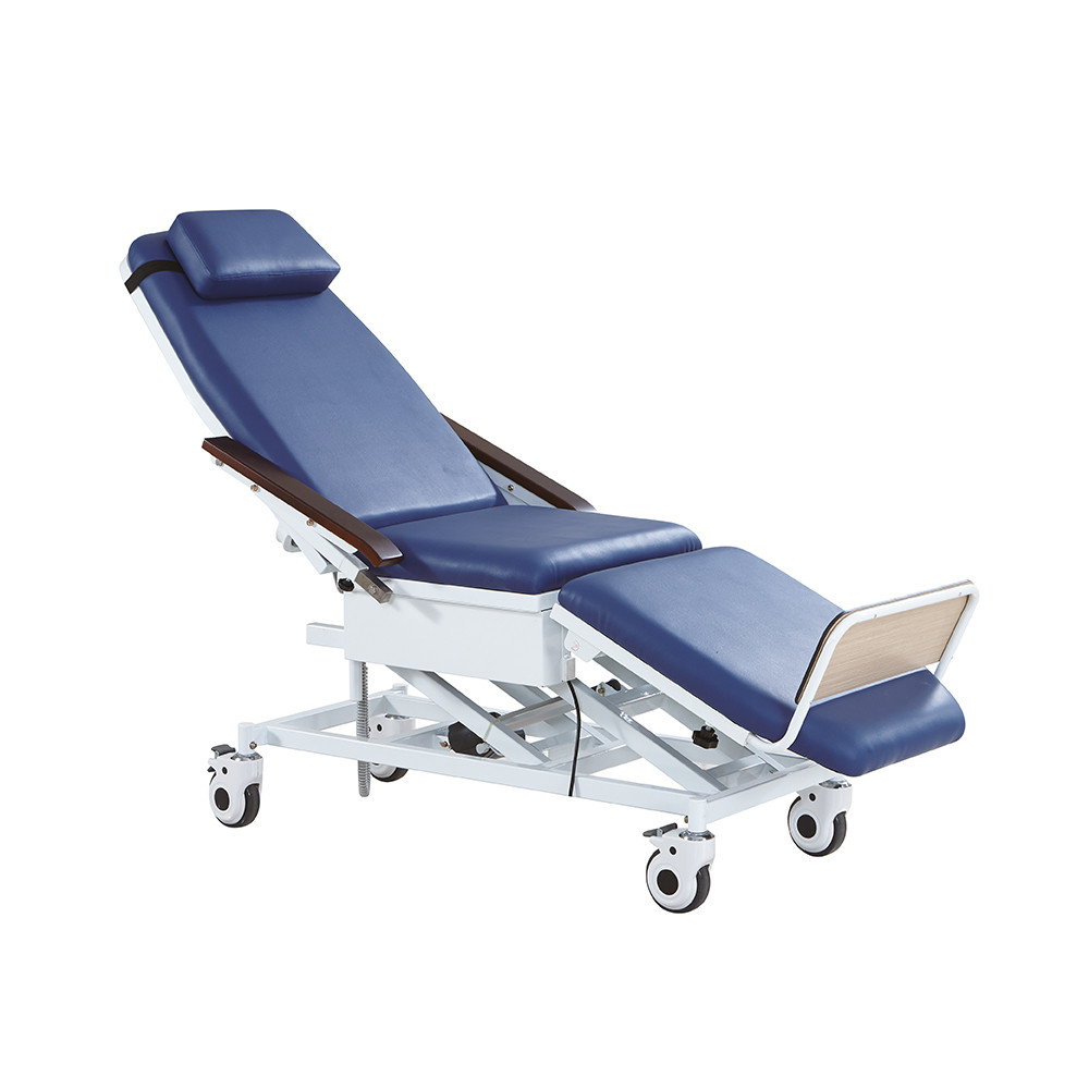 Three Functions Electric Hospital Dialysis Chair With Soft Material