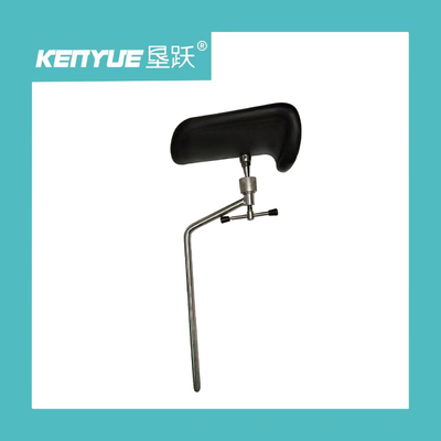 Black PU Metal Stainless Steel Obstetric Leg Holder For Hospital Beds