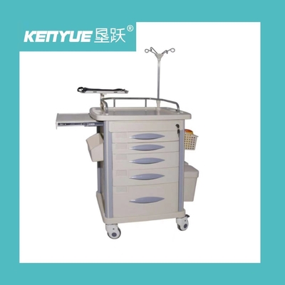 Aluminum Frame Drawer Infusion Function Nurse ABS 960mm Emergency Medical Cart