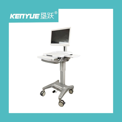 Medical computer cart aluminum alloy pillar medical computer nursing examination car