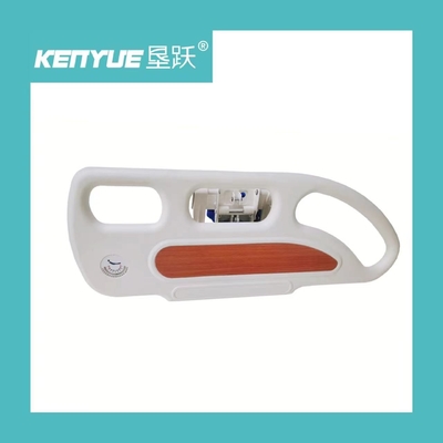 PP Material Hospital Guard Rail Brown With Angle Display