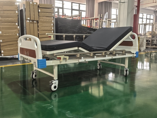Two Function Manual Hospital Bed with Cold Rolled Steel Frame