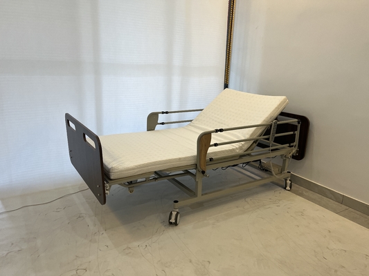Electric Home elderly nursing Bed with Lockable Wheels