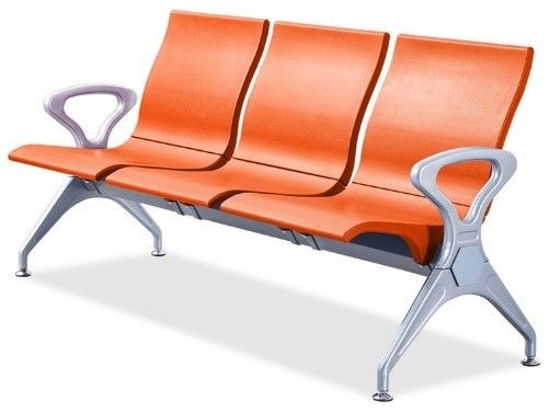 Padded Hospital Waiting Room Chair with Steel Frame