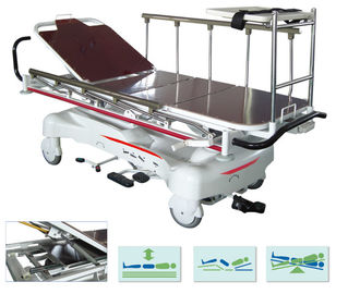 Steel Emergency Stretcher Trolley Electric Hospital Transport Bed Rise Fall