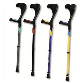 Aluminum Alloy Lightweight Crutch , 92-115cm Adjustable Walking Stick For Elders