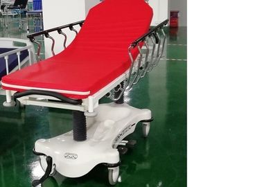 Hydraulic Luxurious Emergency Patient Trolley 4 Pcs 6 Inch Central Locking Castors