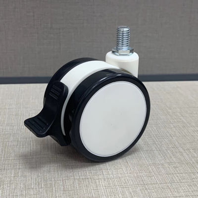 3/4/5Inch TPR Plastic Mute Wheel Twin Hospital Castors Medical Casters