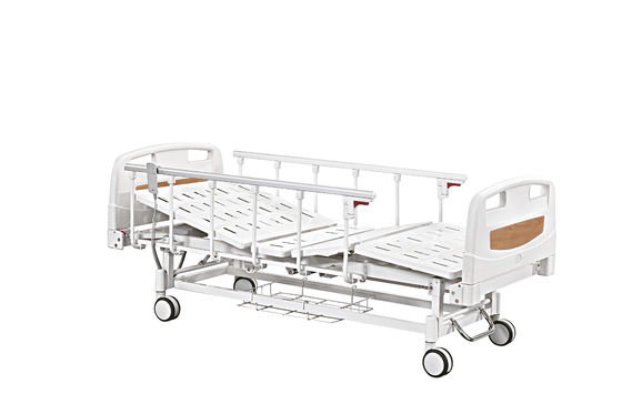Two Crank Manual Care Bed PP Head Board Central Control Wheel Manual Hospital Bed