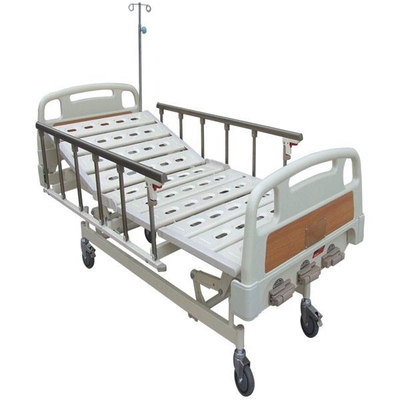 5 Inch Castors Three Crank Clinic Manual Hospital Bed Mobile